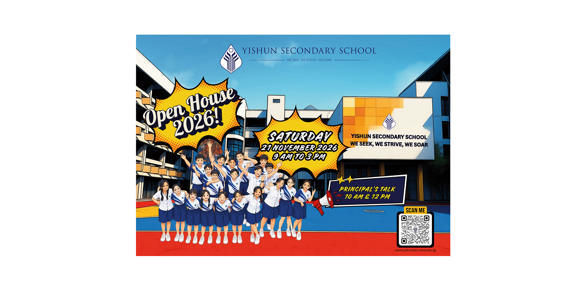 YSS Open House 2026 on 21 November, Saturday 9 am to 3 pm. 